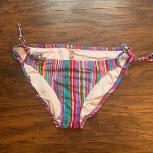 Victoria’s Secret multicolored striped swim bottom